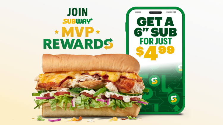 Join MVP and Get a 6" for $4.99