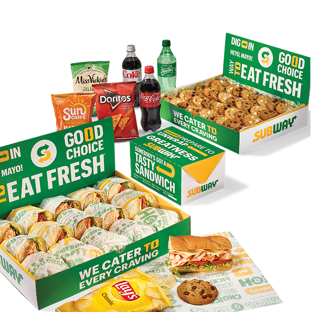 Subs, drinks, chips and cookies 