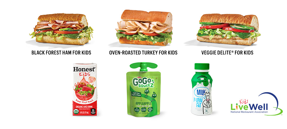 Fresh Fit for Kids menu items