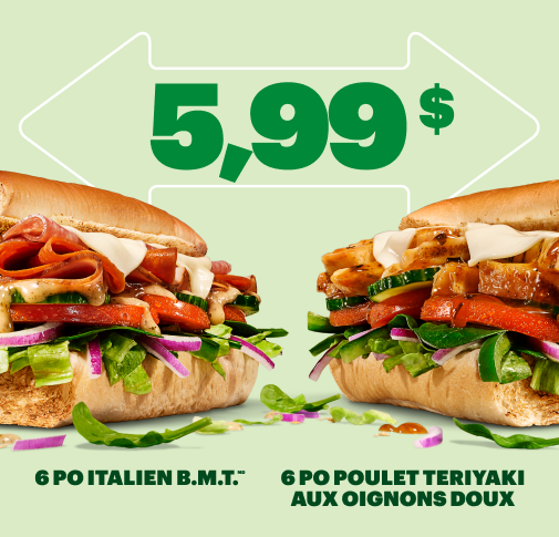 Obtiens une offre fraîche à 5,99 $!